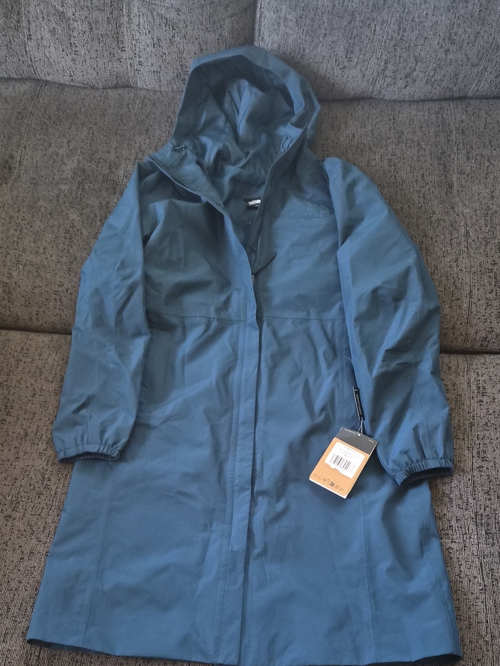 The North Face Women's Hooded Trench Coat in Slate Blue